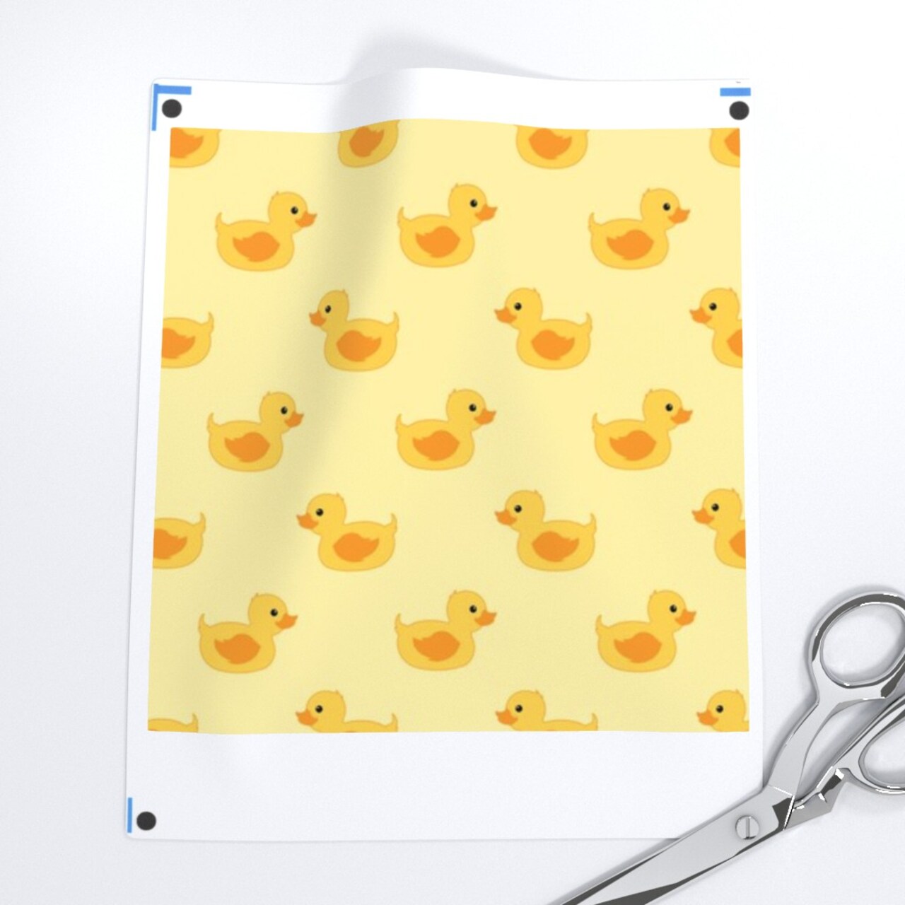 Rubber Duck Yellow Shower Kids Easter Nursery Custom Printed Fabric by Spoonflower Various Fabrics by the Yard or Fat Quarter